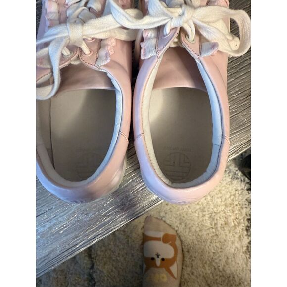 Tory Burch Sport Pink Leather Ruffle sneaker sz 9.5 EUC - Picture 5 of 8